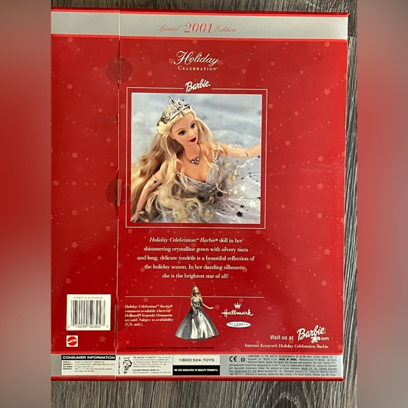 BRAND NEW IN BOX 2001 Holiday Celebration Barbie - Picture 2 of 2